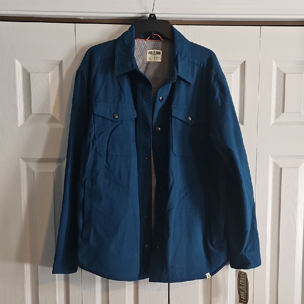 Men's Deep Blue Shirt Jacket
